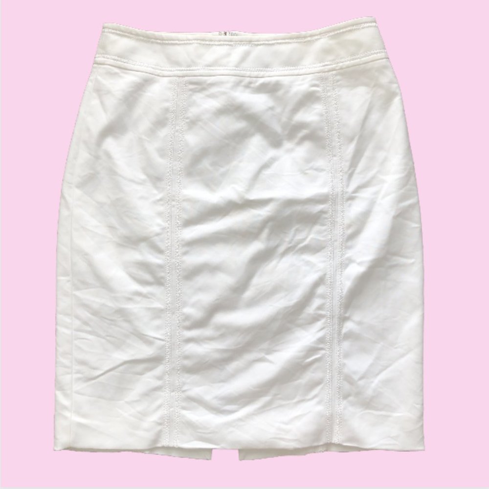White House Black Market White Pencil Skirt